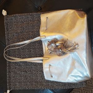 loeffler Randall drawstring leather tote